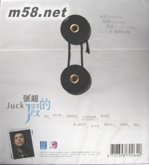 假的(首張國語專輯臺灣版)專輯背面圖片