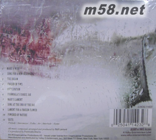 Winter Poem 冬之詩 美版專輯背面圖片