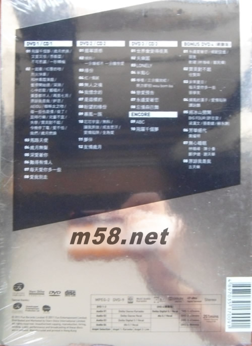 草蜢25周年演唱會 Karaoke (4DVD + 3CD)專輯背面圖片