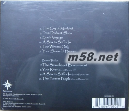 Angel & the dark river專輯背面圖片