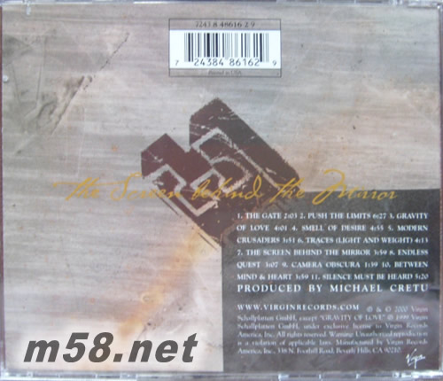 The Screen Behind The Mirror專輯背面圖片