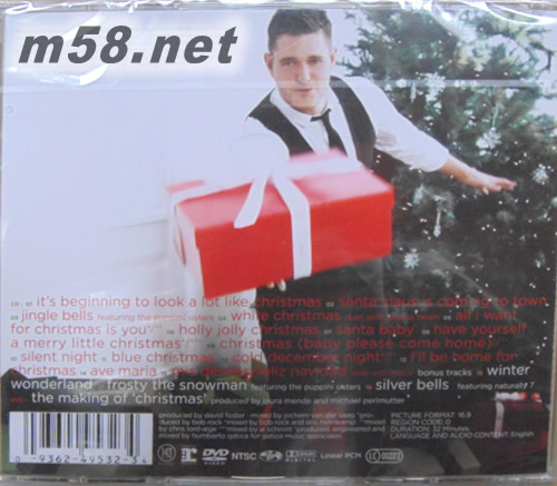 Christmas圣誕 CD+DVD影音珍藏盤專輯背面圖片