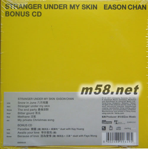 Stranger Under My Skin專輯背面圖片