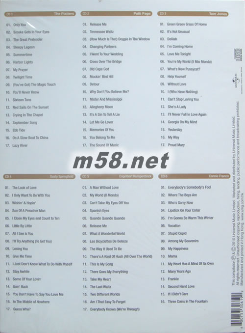 GOLDEN 101 (6CD) 金曲101專輯背面圖片