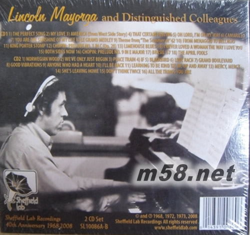 喇叭花四十周年巨獻Lincoln Mayorga and Distinguished Colleagues 40th2CD專輯背面圖片