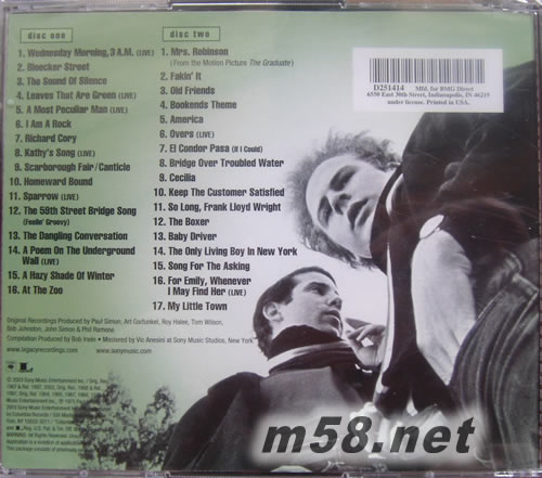 THE ESSENTIAL 美版專輯背面圖片