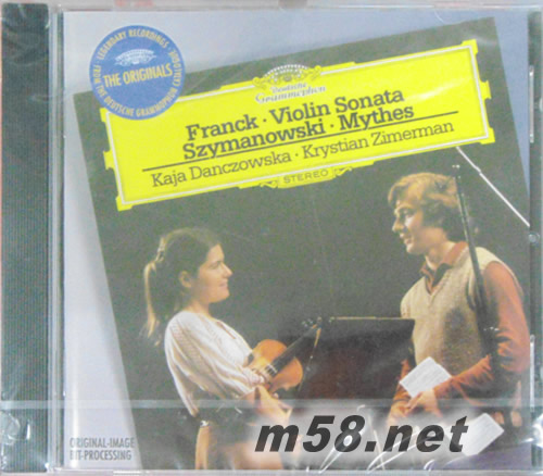法朗克 小提琴奏鳴曲&齊瑪諾夫斯基:神話Franck:Violin Sonata&Szymanowski:Mythes (小提琴與鋼琴)大禾花版專輯正面圖片