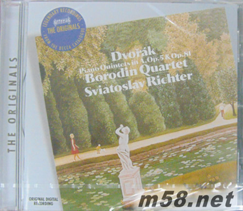 DVORAK PIANO QUINTETS IN A,OP,5& OP,81德沃夏克鋼琴五重奏專輯正面圖片
