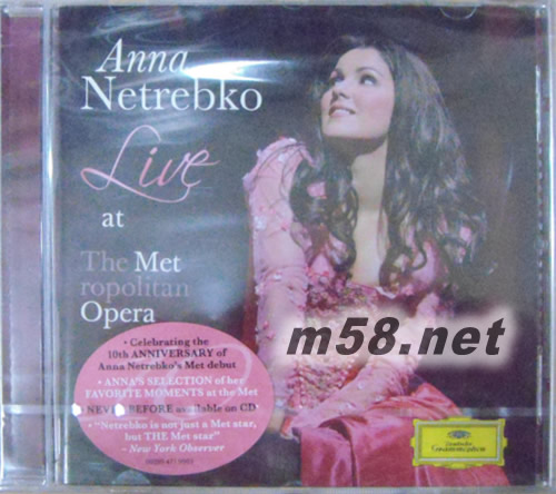 LIVE AT THE MET ROPOLITAN OPERA首張歌劇詠嘆調會專輯正面圖片