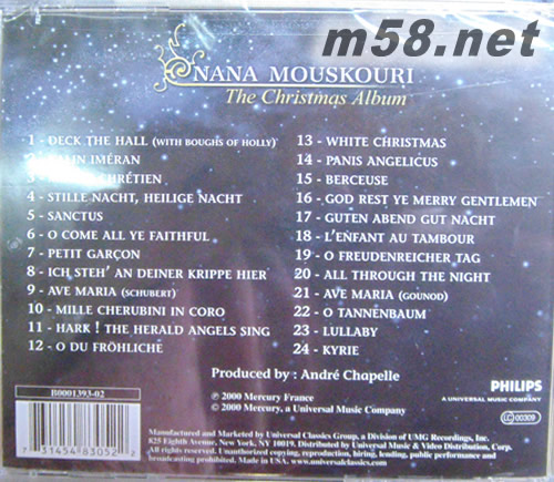 溫聲耶誕情T(mén)he Christmas Album專輯背面圖片