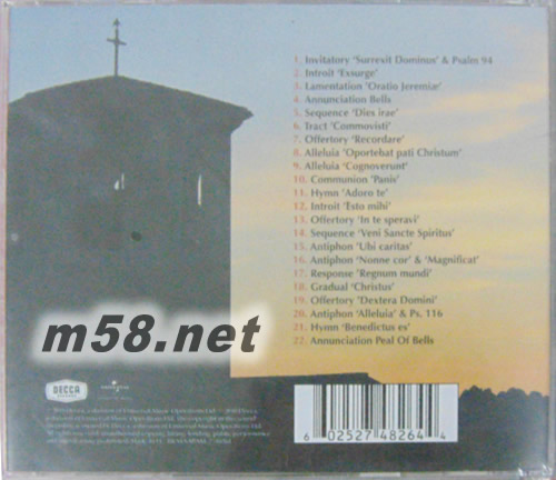 Voices : Chant From Avignon 美哉天籟 法國亞維儂圣母領(lǐng)報修道院修女專輯背面圖片