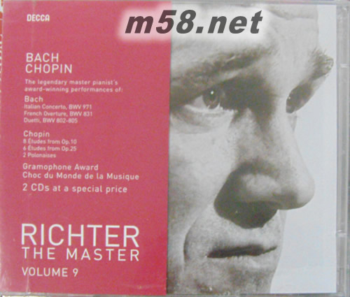 巴哈&蕭邦第九集J.S.Bach&Chopin:Richter (The Masterrecitals. Vol.9)專輯正面圖片