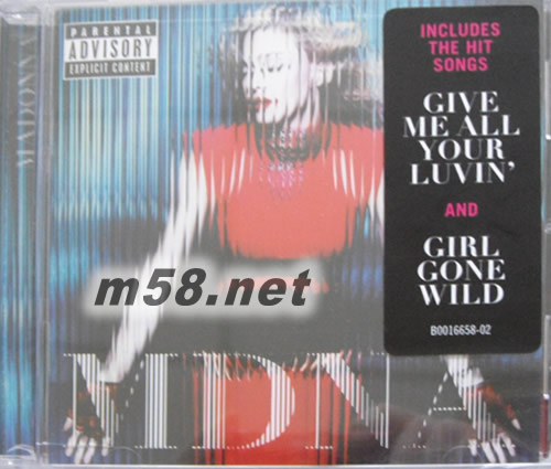 MDNA 單張美版專輯正面圖片