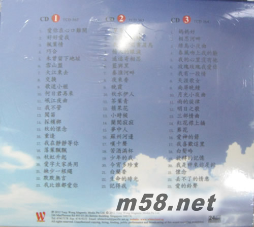 人生謝幕 紀念專輯(上)專輯背面圖片