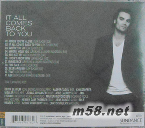 IT ALL COMES BACK TO YOU專輯背面圖片