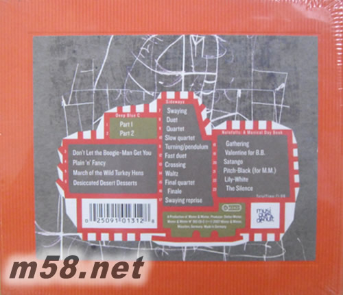 Notefalls 手風琴與鋼琴 紅色封面專輯背面圖片