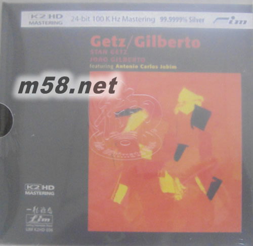 GETZ GILBERTO K2HD 24k GOLD御碟專輯正面圖片
