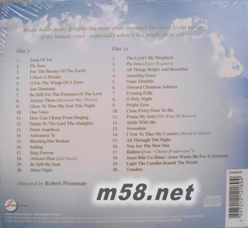 Angel voices 40首最精選專輯背面圖片