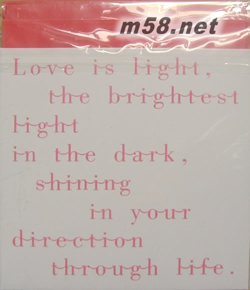 Love Is Light專輯背面圖片