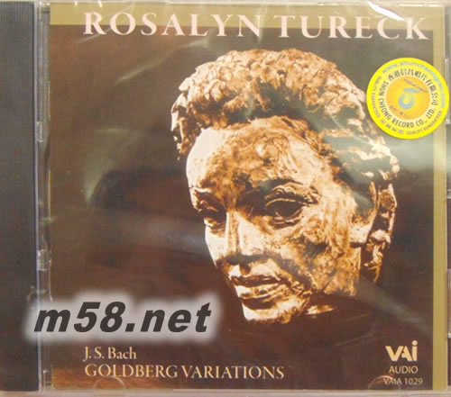 J.S.BACH GOLDBERG VARIATIONS 巴赫 哥德堡變奏曲專輯正面圖片