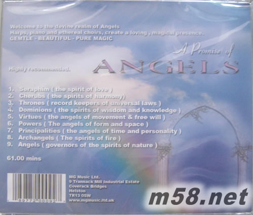 A Promise of Angels專輯背面圖片