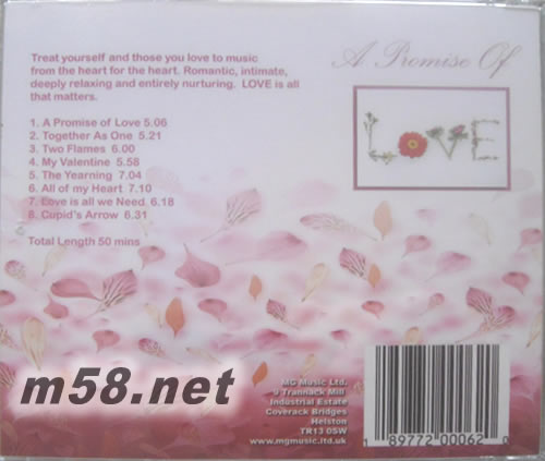 A Promise of Love專輯背面圖片
