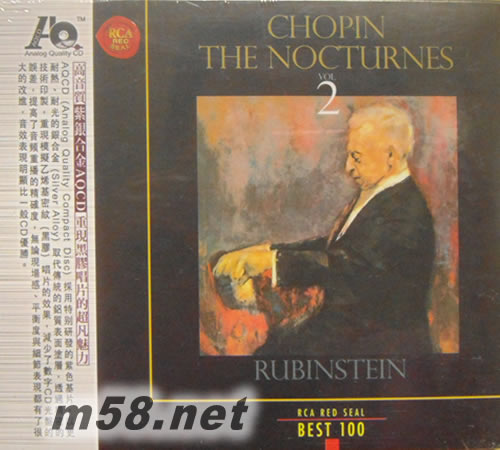 CHOPIN THE NOCTURNES 小夜曲 2 AQCD專輯正面圖片