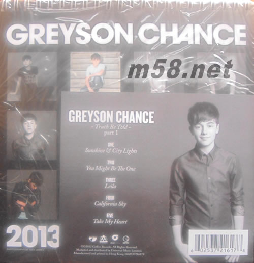 Truth Be Told (EP特別版)專輯背面圖片