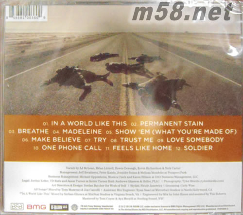 In A World Like This專輯背面圖片