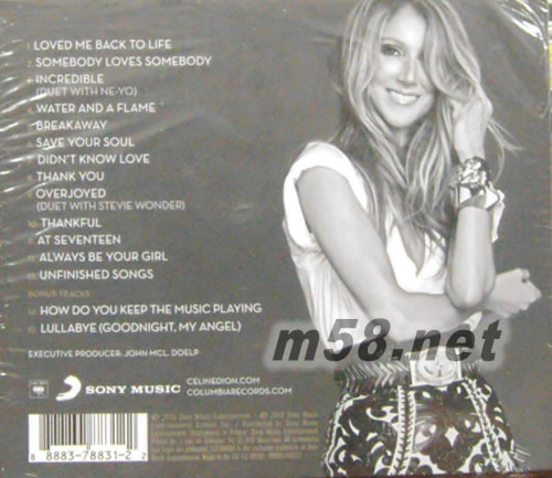 LOVED ME BACK TO LIFE DELUXE EDITION 讓愛重生 豪華版專輯背面圖片