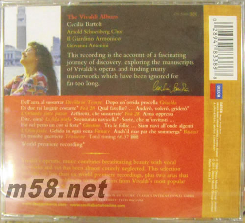 Vivaldi Album專輯背面圖片