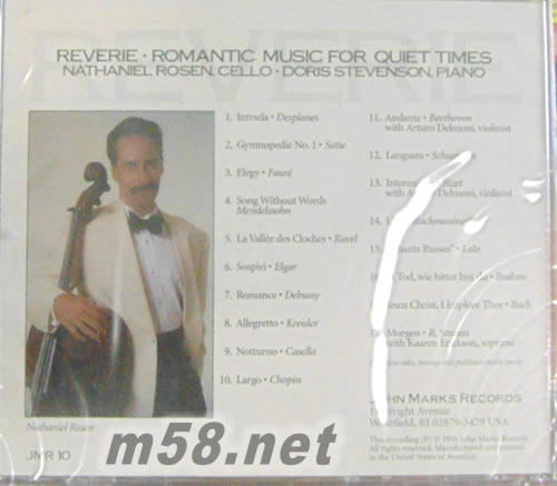 Reverie: Romantic Music for Quiet Times 爸爸教我釣魚(發燒大提琴與鋼琴)專輯背面圖片