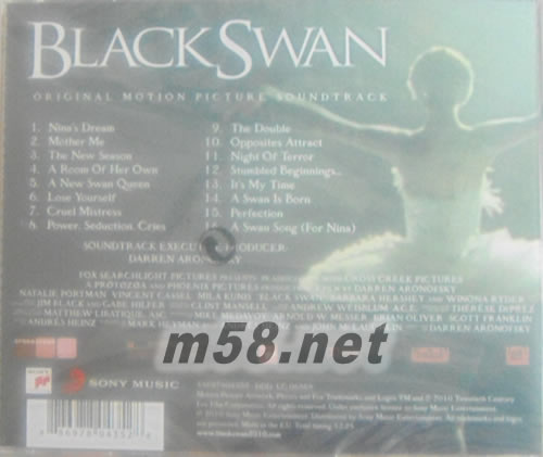 Black Swan/O.S.T.黑天鵝-電影原聲帶專輯背面圖片
