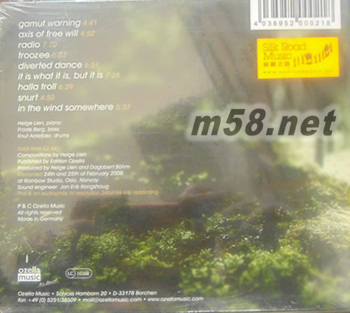 Helge Lien Trio 巨魔你好專輯背面圖片