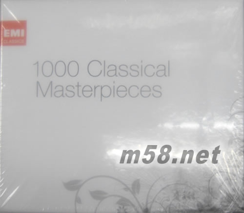 1000 CLASSICAL MASTERPIECES EMI大師經典古典樂1000【限量典藏盒】61CD 大套裝 白色封面專輯正面圖片