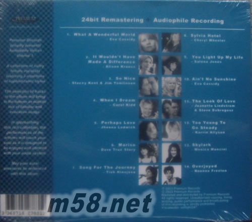 爵士紅伶BEST AUDIOPHILE VOICES第一輯專輯背面圖片