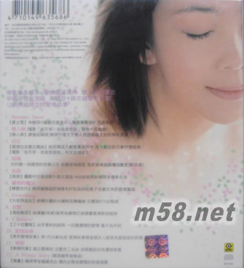 戀人啊專輯背面圖片