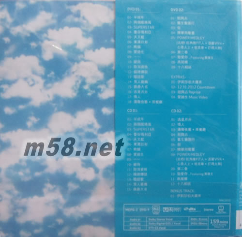 Shine Passion Live (2DVD + 2CD)專輯背面圖片