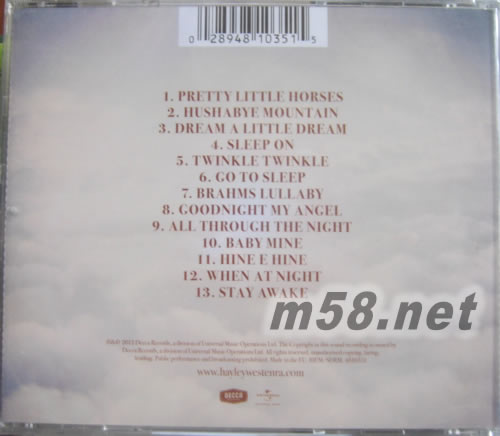 Hushabye (EU版)專輯背面圖片