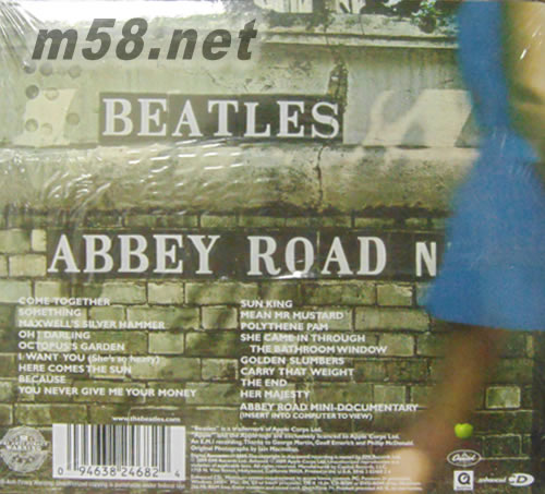 ABBEY ROAD 美版專輯背面圖片