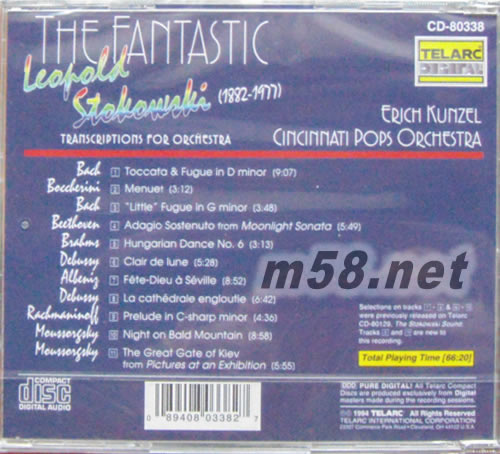 The Fantastic Leopold Stokowski: Transcriptions For Orchestra 斯托科夫斯基的狂想曲集專輯背面圖片