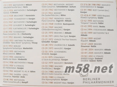 The Edition Of The Century (Limited E柏林愛樂 百年傳奇 完全典藏版 (1913-2013) (50CD大套裝)套裝內(nèi)容圖片