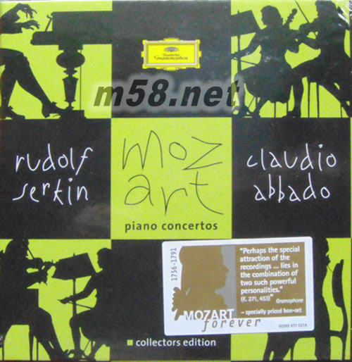 莫札特:鋼琴協奏曲集Mozart Piano Concertos 賽金鋼琴 7CD套裝專輯正面圖片