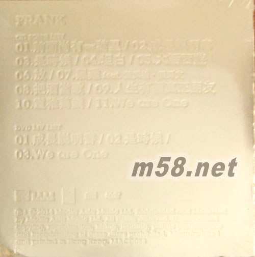 FRANK專輯背面圖片