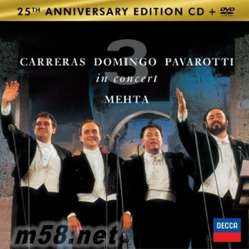 ORIGINAL 3 TENORS IN CONCERT (+DVD: 25TH ANNIVERSARY ED)專輯正面圖片