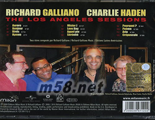 洛杉磯之音 THE LOS ANGELES SESSIONS 手風琴與貝斯專輯背面圖片