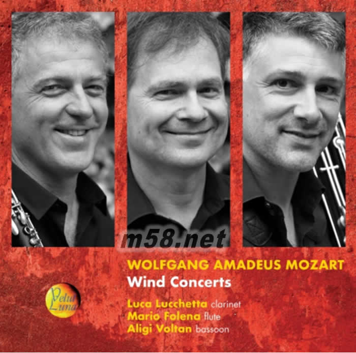 Mozart Wind Concerts 單簧管、長笛與巴松管專輯正面圖片