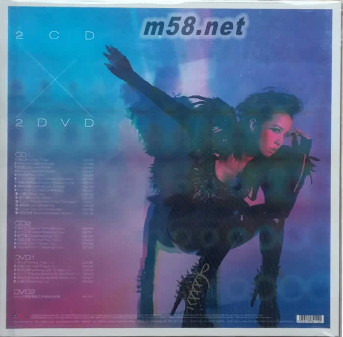 蔡依林2010概念專輯 TAKE 2 MYSELF-Dance with Me(奢華慶功影音4D版專輯背面圖片