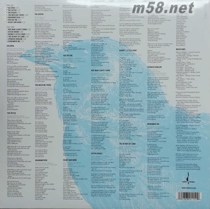 大烏鴉 蕾貝卡.碧瑾The Raven 音響迷必備的人聲測試大碟 黑膠專輯背面圖片