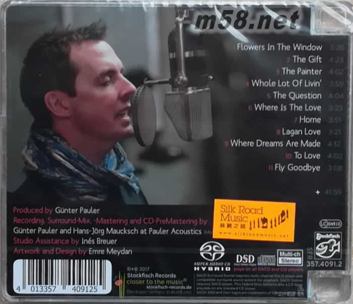 造夢之處(Where Dreams Are Made)SACD專輯背面圖片